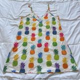 SheIn Womens Size Medium Whit Tropical Cover Up Dress Beach Summer Resortwear Photo 0