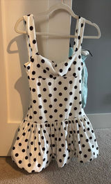 ZARA Polka Dot Mini Dress Photo 0