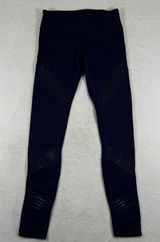 Alo‎ Yoga Womens Navy Blue Moto Mesh High Rise Full Length Leggings Size XS Photo 0