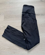 Lululemon Fast and Free black reflective running leggings Photo 0