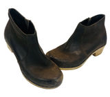 Dansko‎ Maria Brown Leather Clog Ankle Boots Wood Heel Womens 36 Rustic Cottage Photo 0