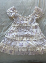 Altar'd State purple floral patchwork dress Photo 0
