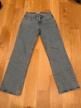 Abercrombie & Fitch the baggy‎ low rise curve love rhinestone jeans 26 Photo 0