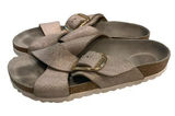 Birkenstock Siena Big Buckle Sandals‎ Washed Metallic Rose Gold Photo 0