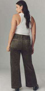 Anthropologie Maeve the Colette Corduroy Full-Length Wide-Leg Pants Photo 0