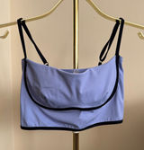Kimberly Women’s Light Blue Tank Top with Black Trim Photo 0