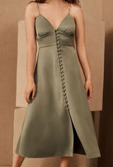 Sachin & Babi BHLDN NWT Maren‎ Midi Green Dress Size 10 Photo 0