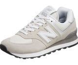 New Balance 574 Retro Sneaker in Light Gray and White Photo 0