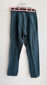 Lululemon‎ Align High Rise Crop 21 Submarine Dark Teal Yoga Leggings Size 6 Photo 0