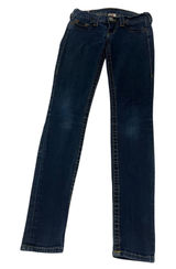 True Religion Womens 25 Dark Wash Skinny Straight Jeans Y2K Made in USA Denim Photo 0