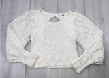 White lace long sleeve top Photo 0