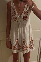 🍁 Autumn Dress! White Size M Photo 0