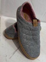 Olukai Lania Kilohana Slippers Gray Pink Quilted Lounge Slide Shoes Womens Sz 8 Photo 0