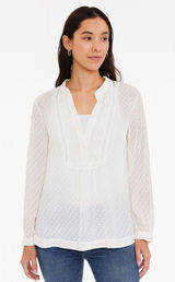 Madewell white sheer long sleeve v-neck blouse size medium business #199 Photo 0