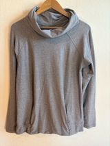 Lululemon Make A Move Long Sleeve Cowl Neck Top Womens Size 8 Gray Rulu Fabric Photo 0