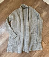 American Eagle Outfitters open front knit cardigan grey cozy long Women’s sz XS Photo 0