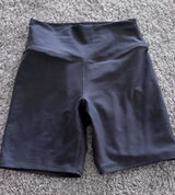 Abercrombie & Fitch YPB collection grey high-waisted biker shorts Photo 0
