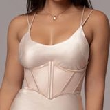 JLUXLABEL “Beige Carmela Corset” – Size L/XL Photo 0