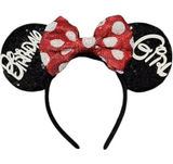 Mouse Ears Headbands with Bow Minnie Costume Hair Accessories for Women Birthday Photo 0