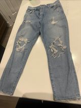 Abercrombie & Fitch The Super Skinny Ankle High Rise size 12 / 31 distressed Photo 0