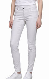 KUT FROM THE KLOTH white MIA Toothpick Skinny Jeans for Women Size 8 Photo 0