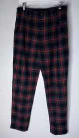 Pendleton Wool Plaid‎ Straight Leg Pants Size 12 Made In The USA Photo 0