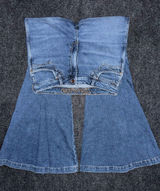 Wrangler Retro High Rise Trumpet Super Flare Bell Bottom Jean 31x34 Western Boho Photo 0