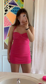 Hello Molly Mini Dress Pink Photo 0