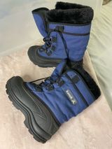 Kamik Canada Snow Boots Winter Snowmobile navy Blue & Black women size 8 Photo 0