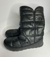 The North Face black amore ll foldover puffer boots faux fur lined‎ women's 10 Photo 0