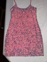 Lucy in the Sky Pink Sequin the Mini Dress Photo 0