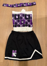 Augusta Sportswear Northwestern Purple & Black Cheer Skirt and Tube and belt Photo 0