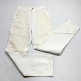 Madewell‎ Perfect Vintage Straight Carpenter Jeans Women 26 White Colorblock Photo 0