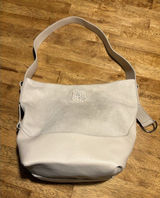 NWOT Steve Madden‎ BMontie Microsuede and Faux Leather Purse Shoulder Bag Cream Photo 0