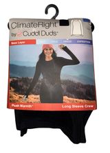 New Cuddl Duds Climate Right Long Sleeve Base Layer Shirt Women's XXL Warm Snow Photo 0