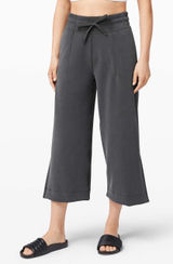 Lululemon Soft Ambitions High Rise Crop Softstreme Graphite Grey Wide Leg 4 Photo 0