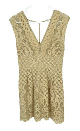 Free People One Million Lover‎ Ivory Lace Mini Dress Women Size 2 Photo 0