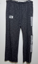 PINK Victoria's Secret y2k Women Cotton Sweatpants Small Gray Wide‎ Leg Baggy Photo 0