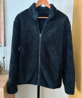 Uniqlo Fluffy Yarn Fleece Full‎ Zip Jacket Sherpa Faux Fur Teddy Coat Size S Photo 0