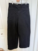 ANTHROPOLOGIE Pilcro Black High Rise Wide Leg Crop Jeans 27 Photo 0
