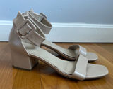 Nude Block Heel Sandal 9 Minimal Neutral Wedding Dance Floor 2" Mari A Mattie2 Photo 0