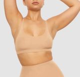 NWT Skims Jelly Sheer Scoop Neck Bralette in Sienna Photo 0