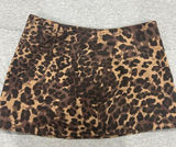 Abercrombie Cheetah Mini Denim Skirt Photo 0