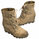 Sorel Joan Of Arctic Wedge Boots Womens‎ 8 Ash Brown Waterproof Chunky Lug Sole Photo 0