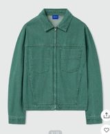 Munisa Green Denim Jacket Size M Photo 0
