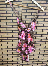 Victoria’s Secret‎ Leopard Floral Lace Up One Piece Swimsuit Size Medium Photo 0