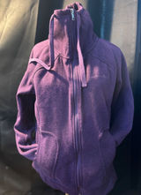 Avalanche Womens Purple Full Zip Fleece Jacket Funnel Neck Sweater Knit Size M Photo 0