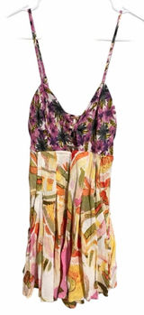 Free People Rows of Flowers One-Piece Spaghetti Strap Romper Women's Size XS Photo 0