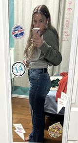 Women’s  Ripped Flare Jeans Photo 0