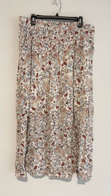 Moda floral Paisley Maxi Skirt cream size 2X Photo 0